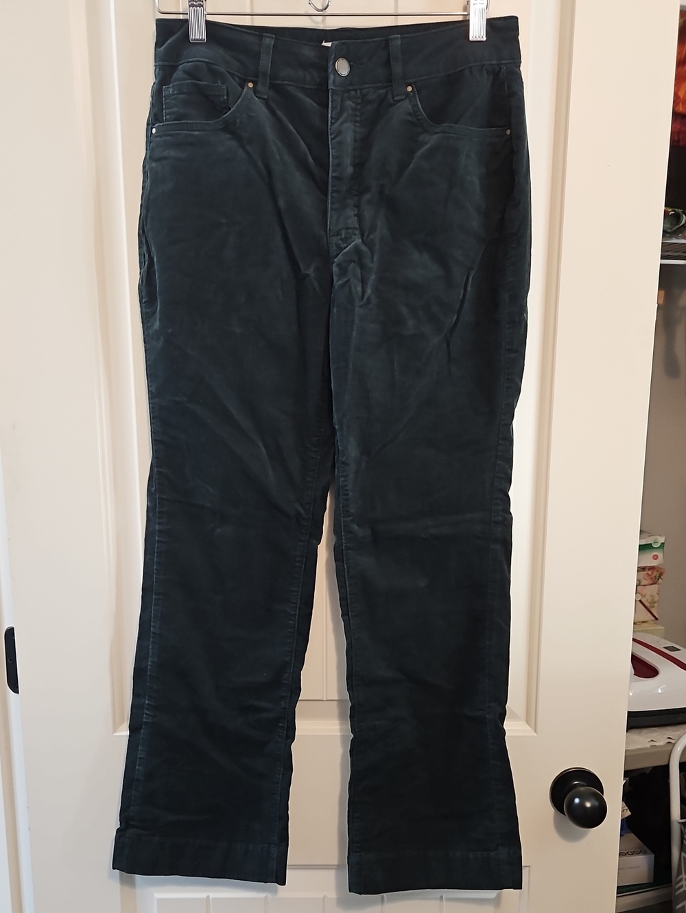 croft & barrow Women's Dark Green Corduroy Pants